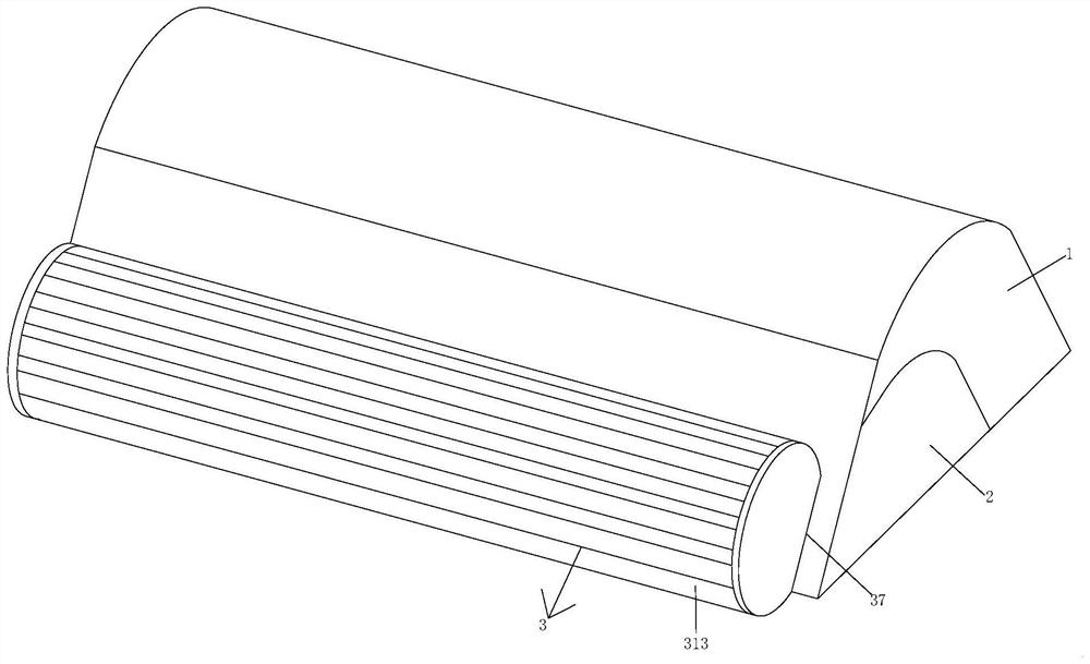 A deceleration device for road construction