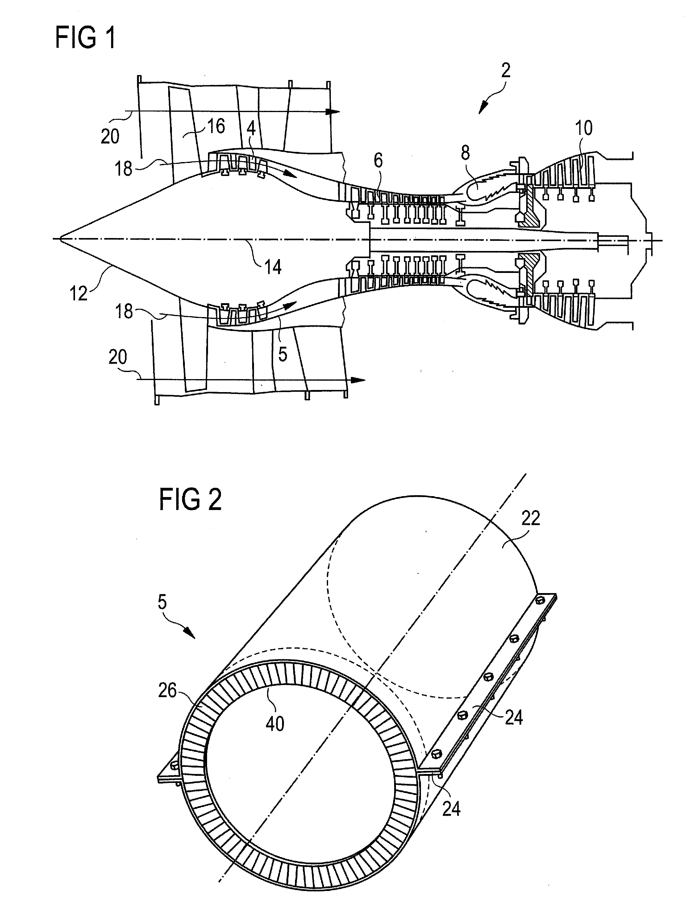 Stator Blade Sector for an Axial Turbomachine with a Dual Means of Fixing