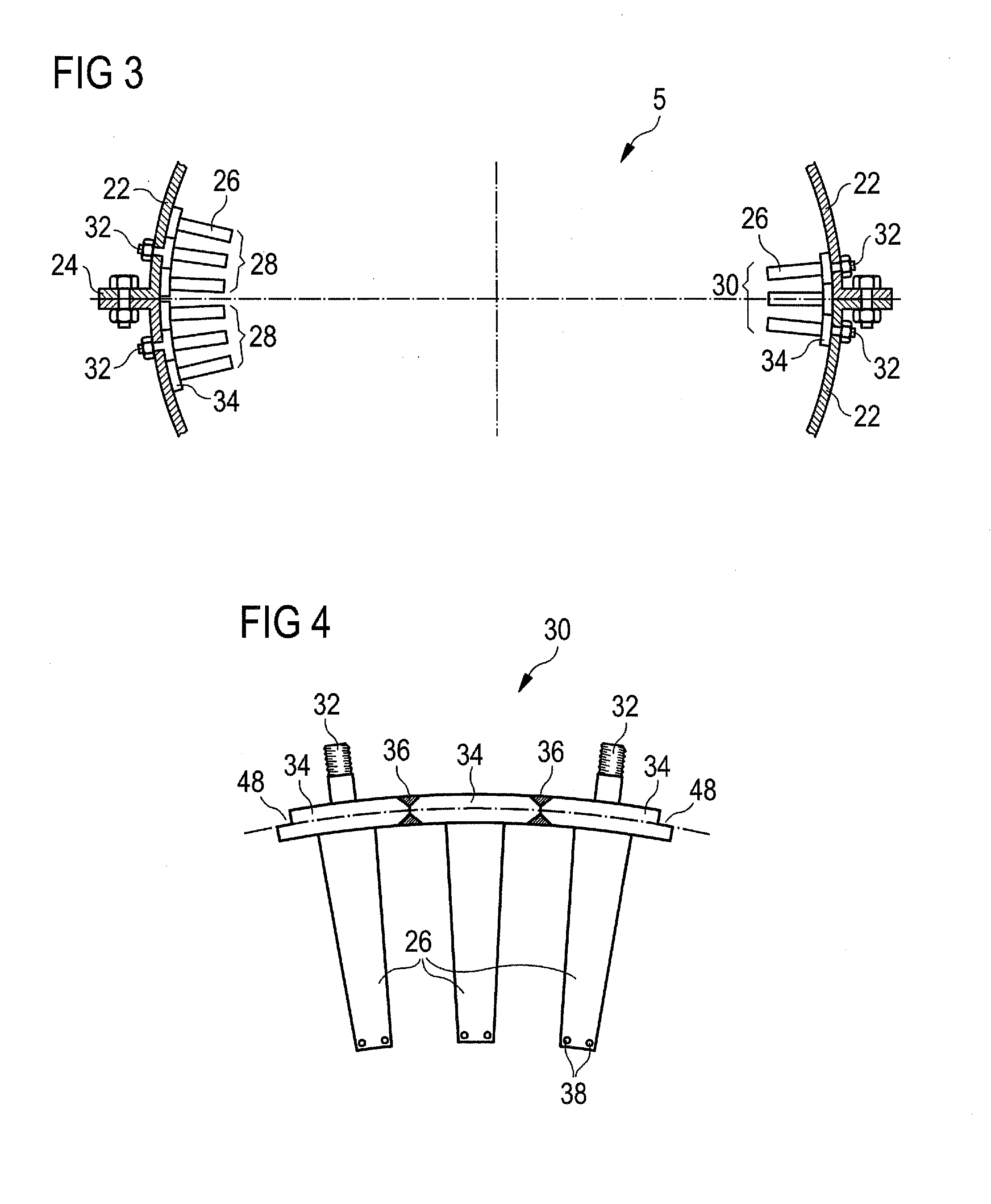 Stator Blade Sector for an Axial Turbomachine with a Dual Means of Fixing
