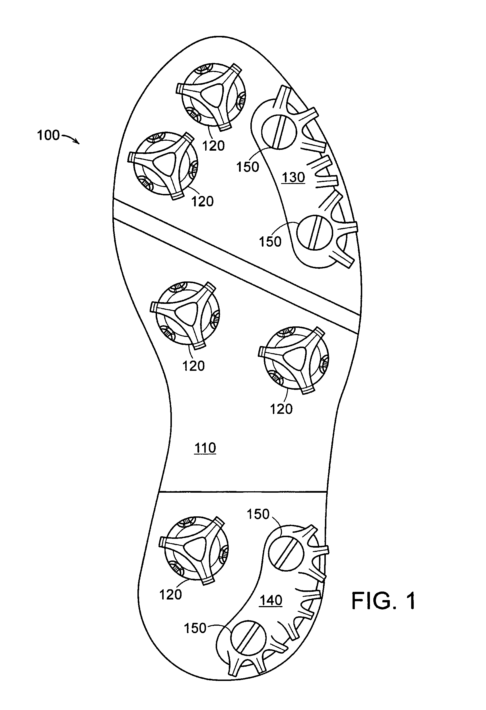 Removable footwear traction plate