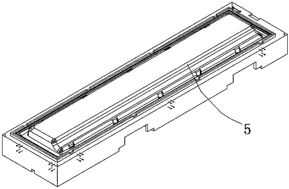 Home appliance door type plate casting process based on V method