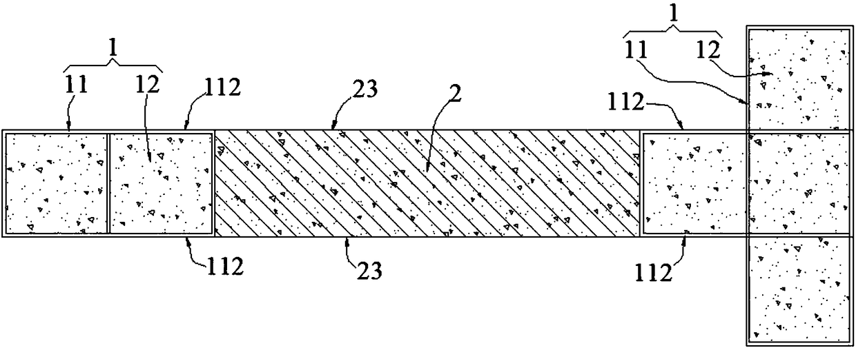 Fabricated composite shear wall and connection structure with steel beams and floors thereof