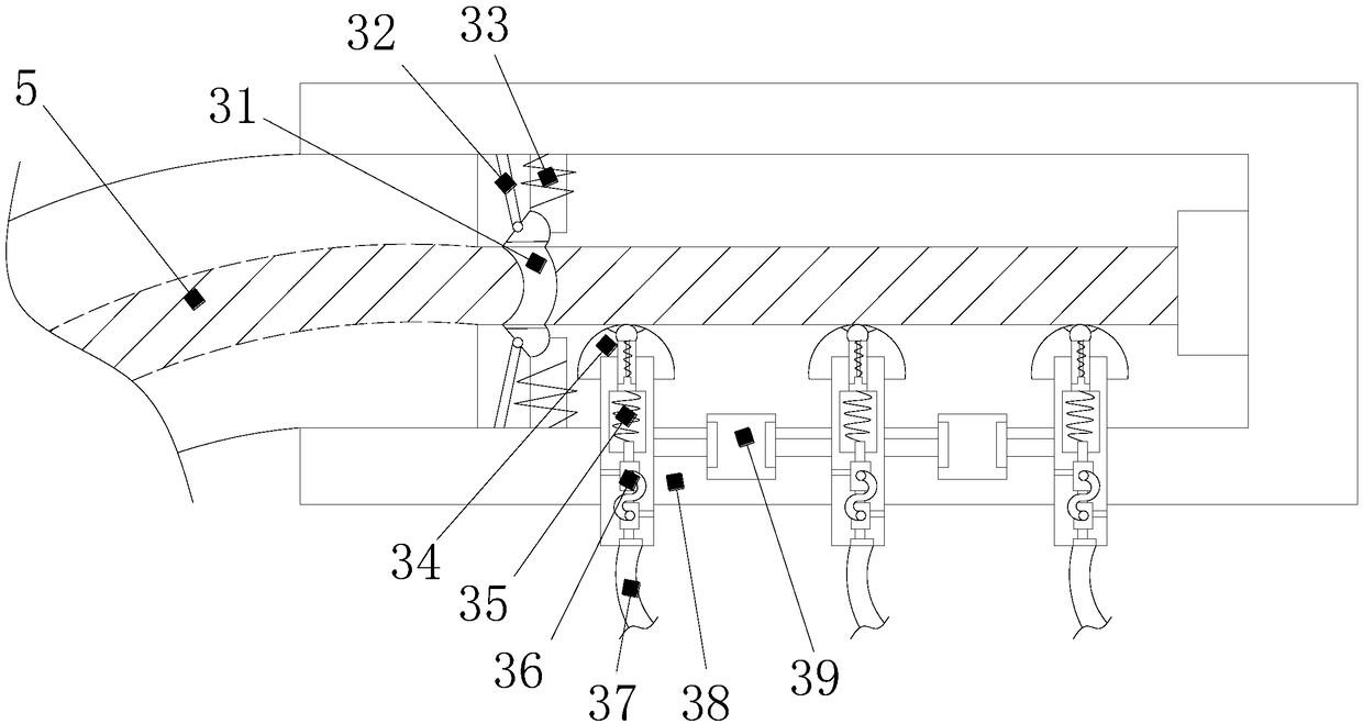 Wiring connection device for pin slot segmented busbar in generator set