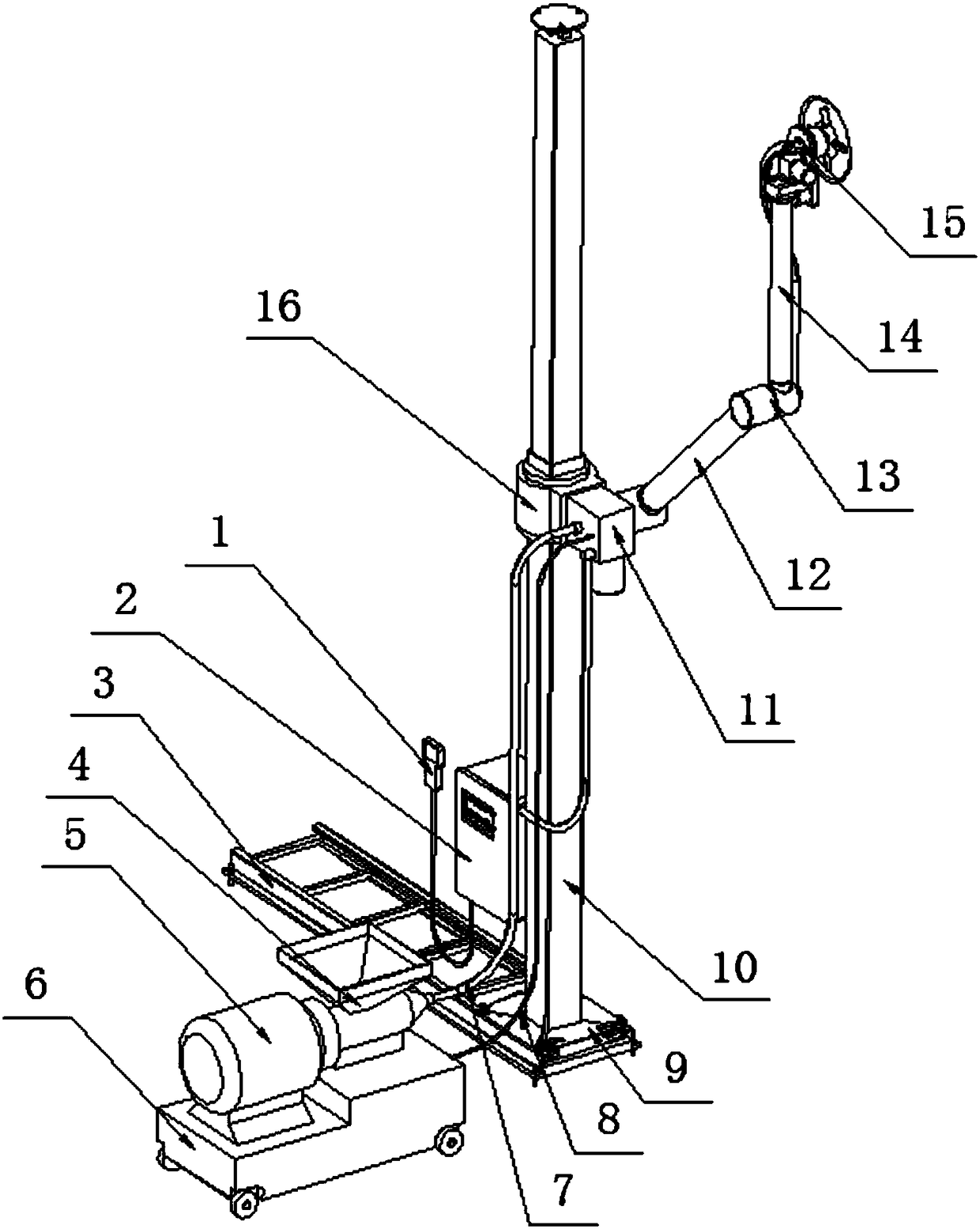 Automatic painting mechanical arm