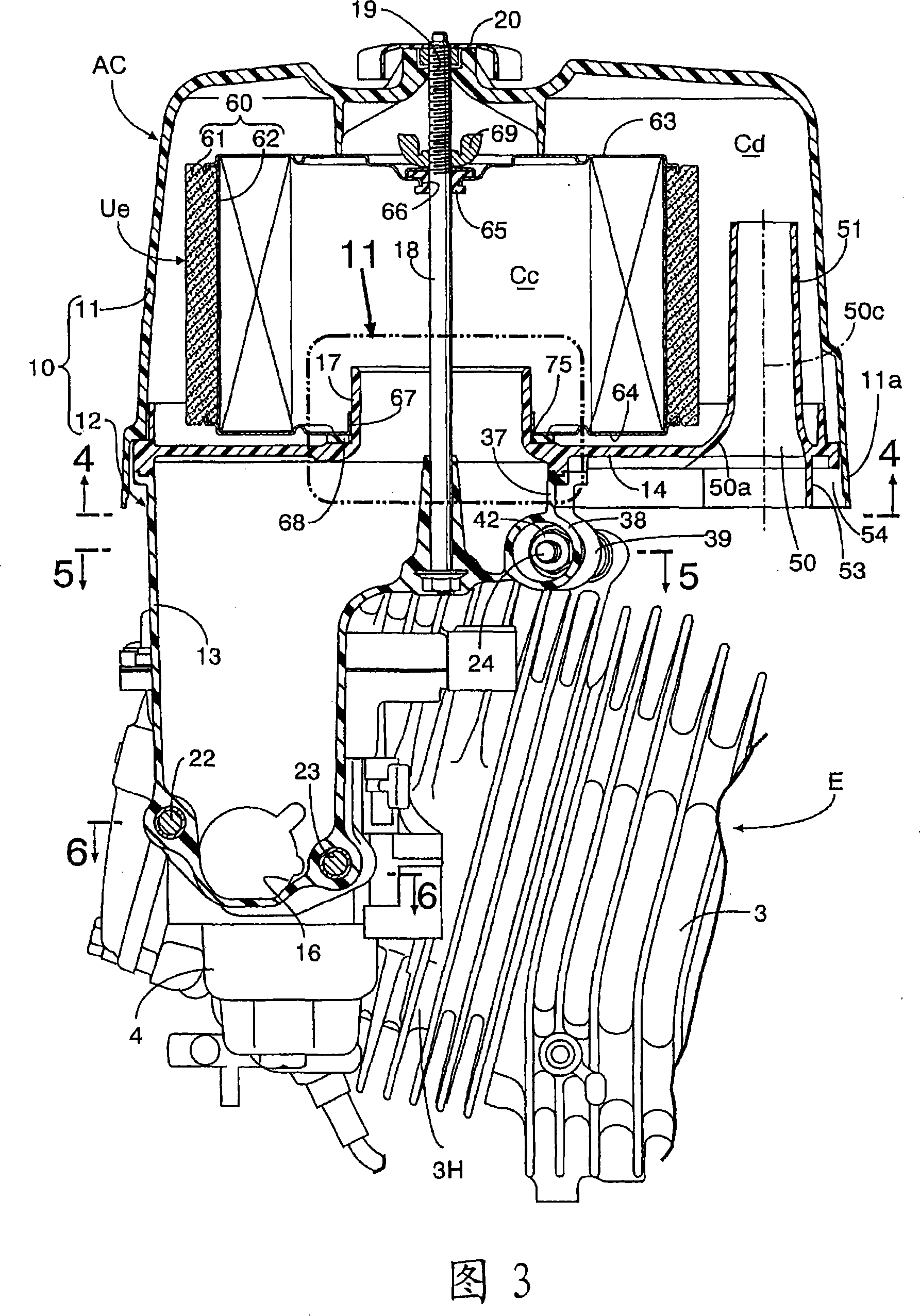 Air cleaner of engine and air cleaner mounting device for mounting air cleaner on engine