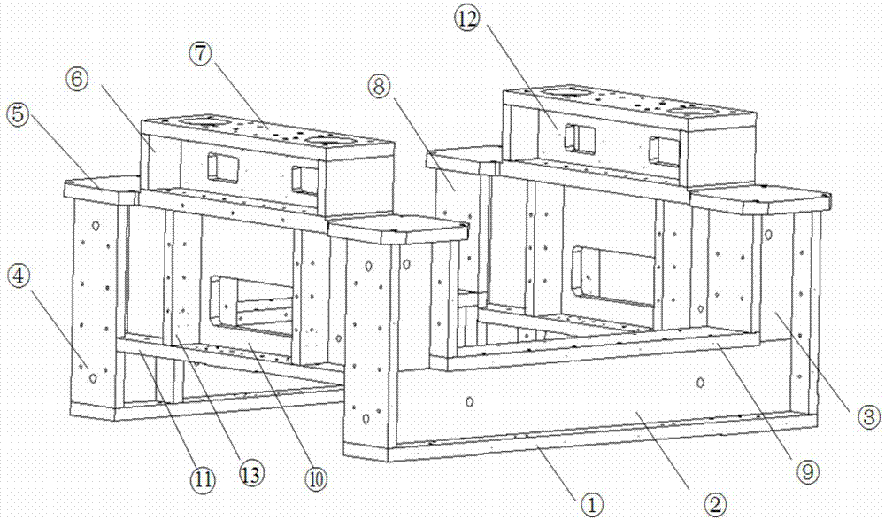 Welding process of high-precision optical instrument base frame