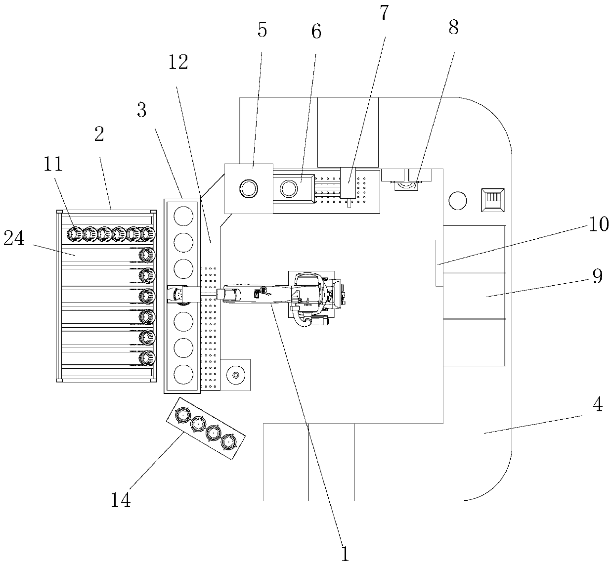 Automatic cooking device of spicy hot pot