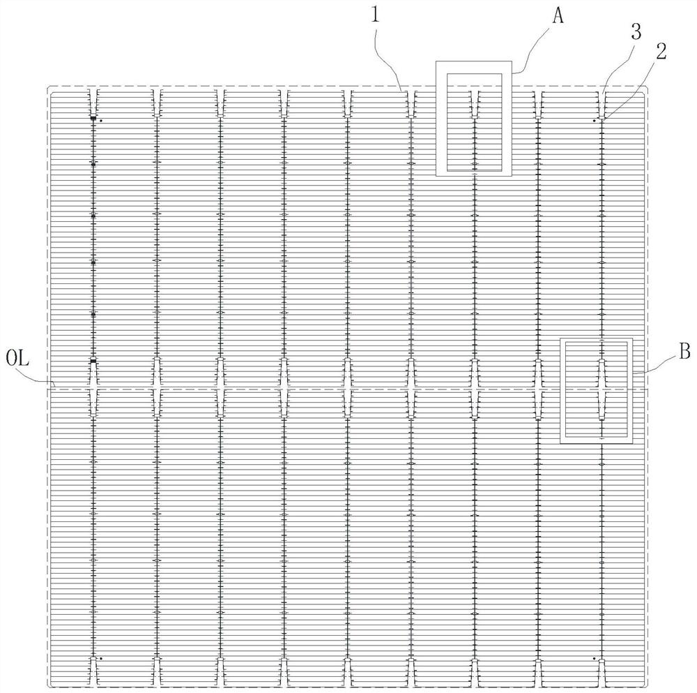 Front graphic structure of solar cell, solar cell and photovoltaic module thereof