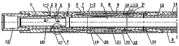 Mechanical oil production well full-bore scale-preventing plugging tubular column tool