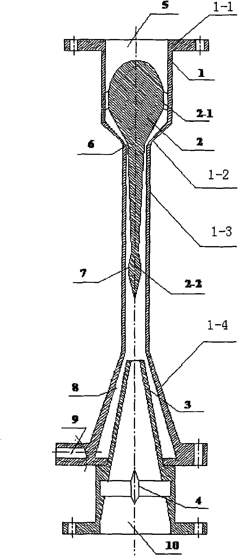 Gas dehumidifying device with controllable supersonic speed of shock wave