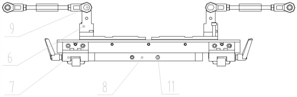Horizontal sliding table for flexible glass production