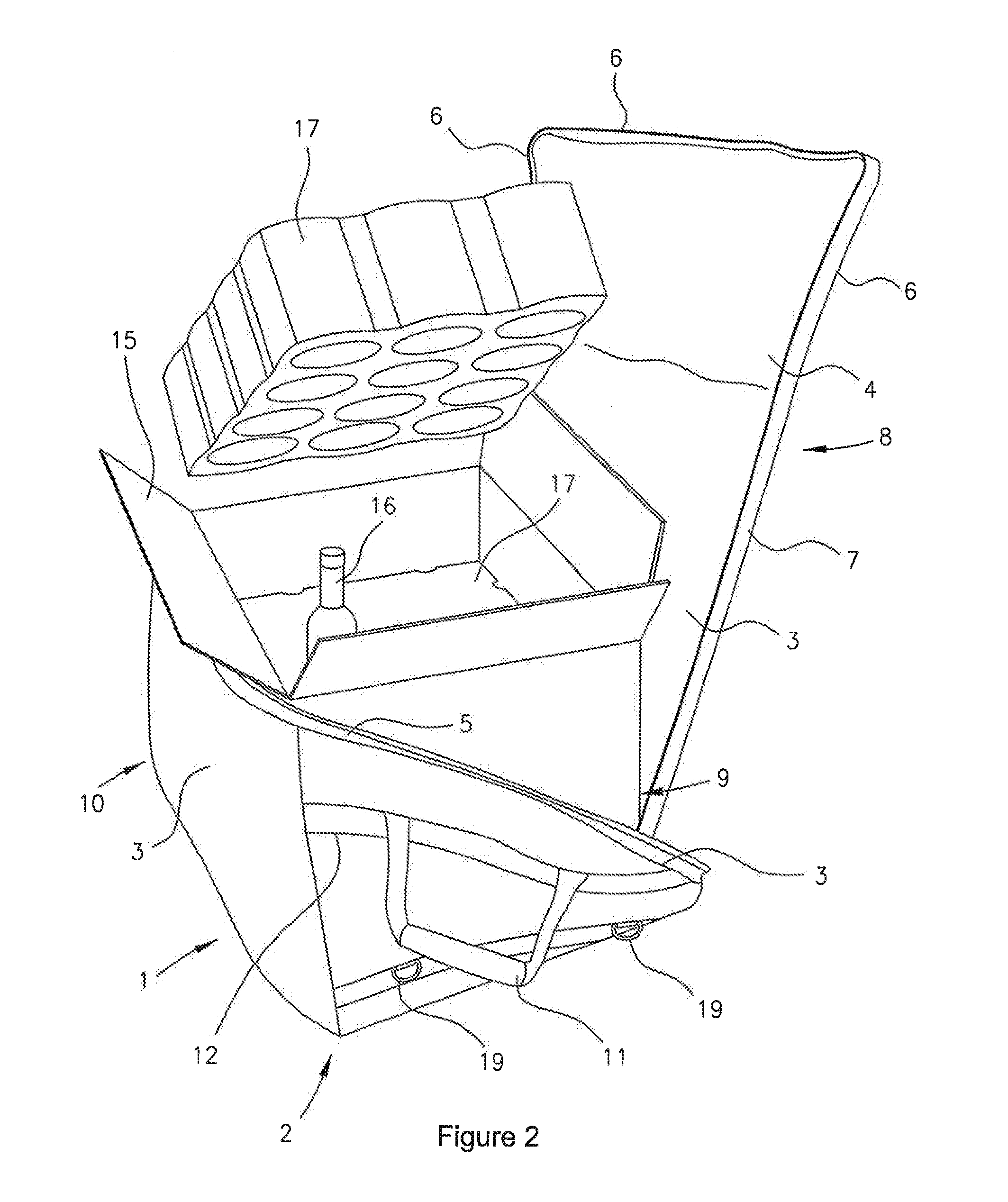 Travel Container for Transporting Of Beverage Containers