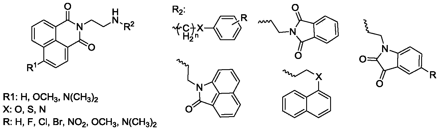 Naphthalimide derivative and application thereof as enzyme inhibitor and pesticide