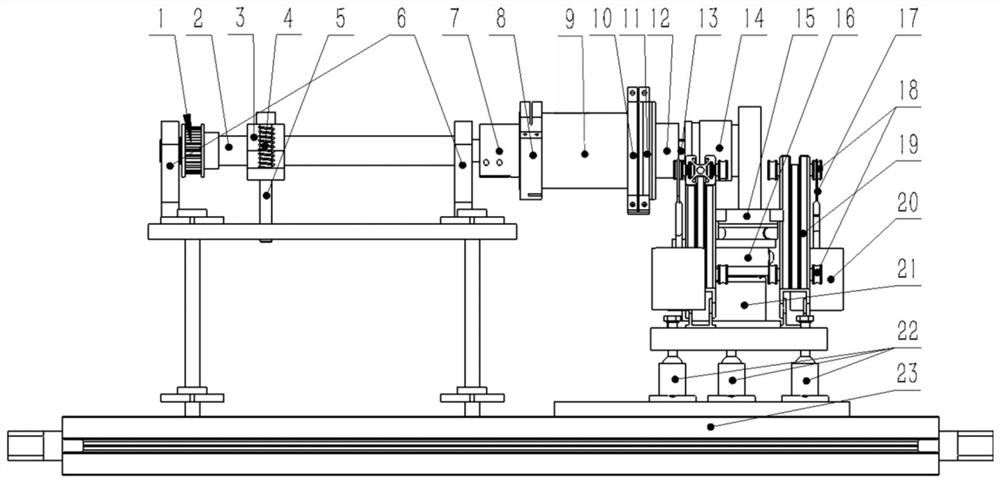 Space momentum wheel bearing friction torque testing machine and its testing method