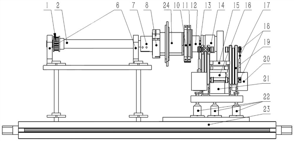 Space momentum wheel bearing friction torque testing machine and its testing method