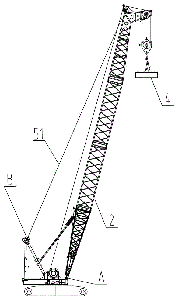 Dynamic compactor and anti-impact luffing mechanism thereof