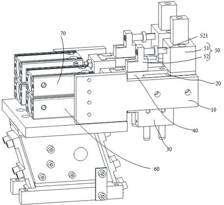 Material taking mechanism and switch socket assembling machine