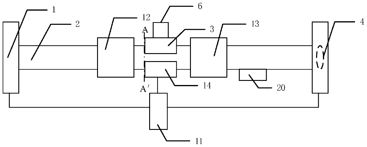 Sandstone oil and gas well casing string simulation test device and evaluation method thereof