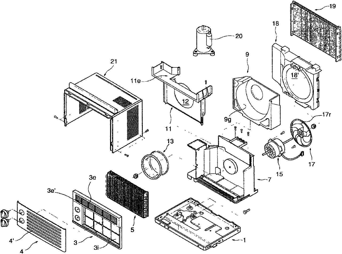 Wall-penetrating type air conditioner