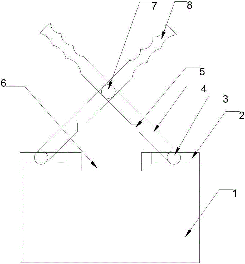 Fixed MPO optical fiber head clamping device