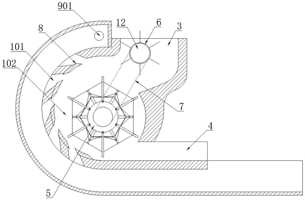 Slicing device for potato processing