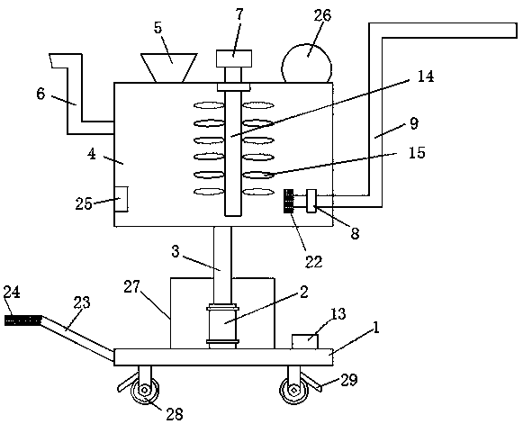 Automatic fertilization device based on computer control