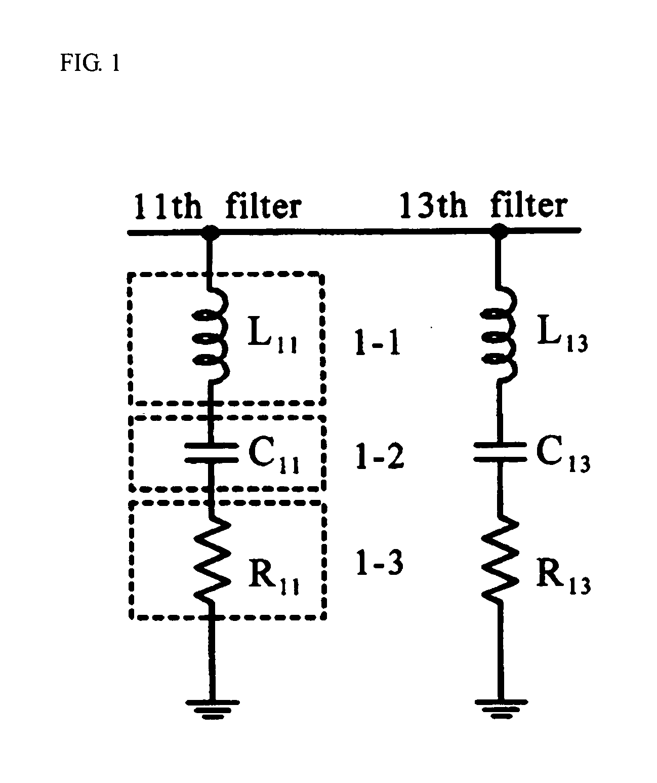 12th active filter capable of concurrently removing 11th and 13th harmonics