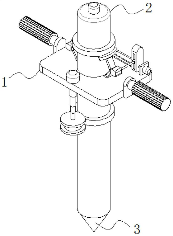 Soil sampling detection device for environmental assessment and use method thereof