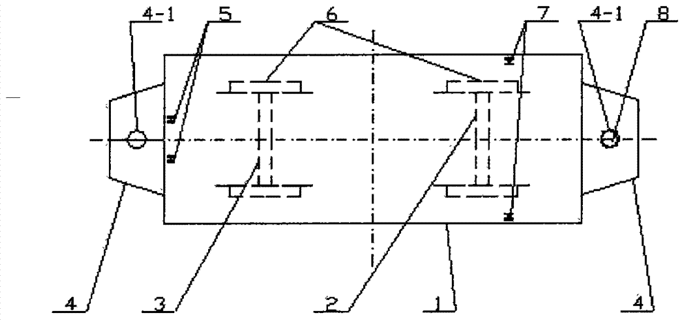 Novel flat car for mounting bracket