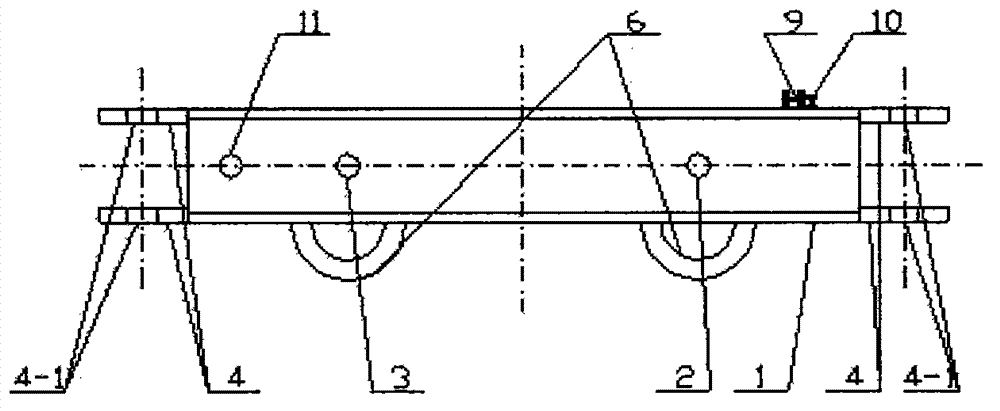 Novel flat car for mounting bracket