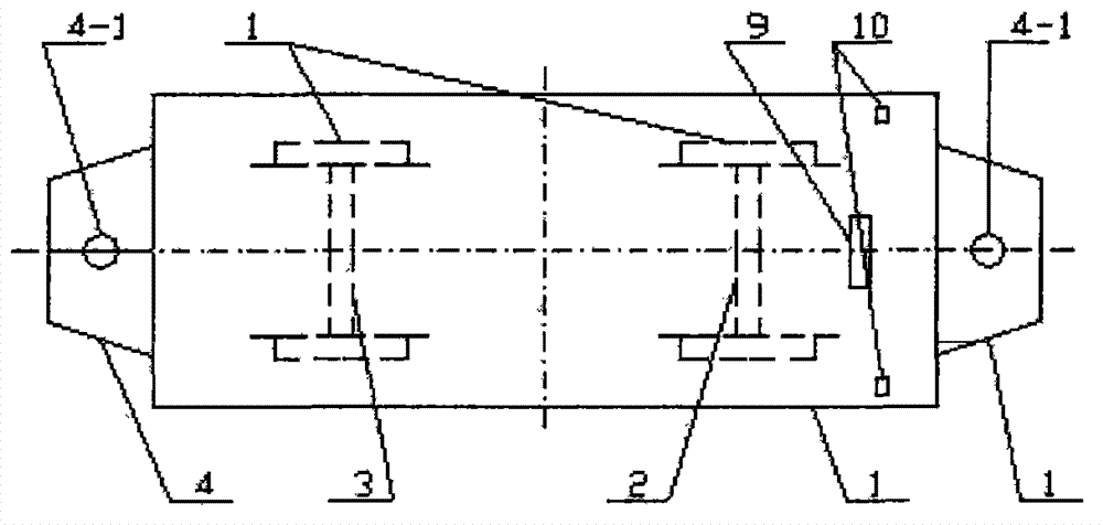 Novel flat car for mounting bracket