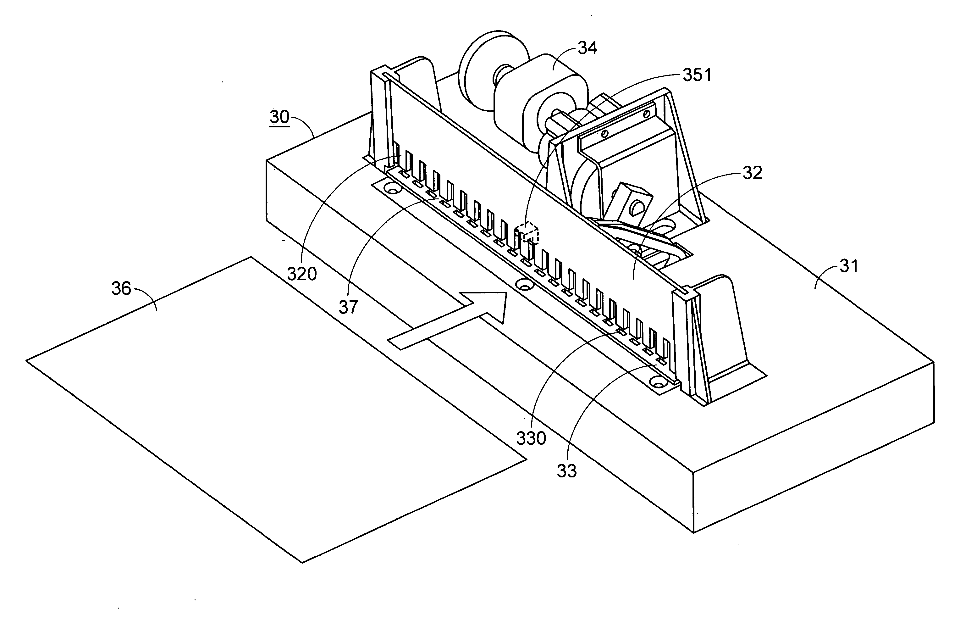 Automatic actuation device and method for use in punching apparatus