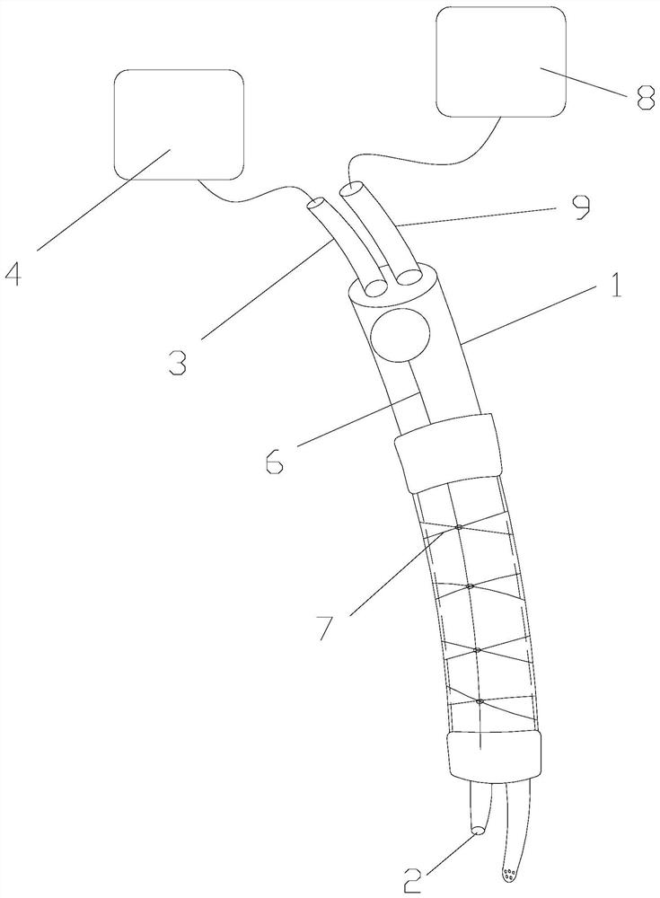 Visual intraoperative stent delivery device and intraoperative stent system thereof