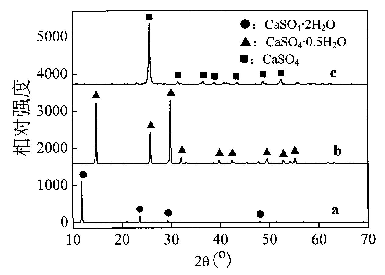 Preparation method of high length-diameter ratio anhydrous calcium sulfate whisker