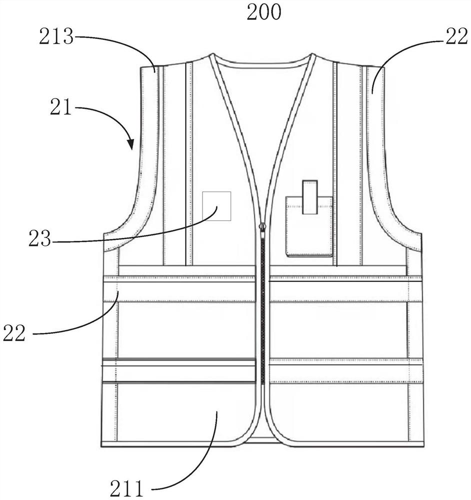 Traffic garment, light control method thereof and computer readable storage medium