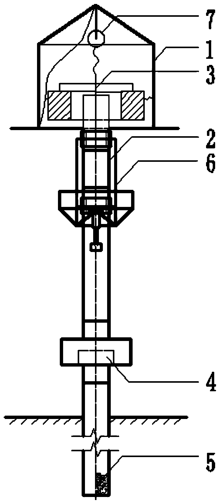 A device and method for monitoring horizontal displacement in the whole process of concrete dam construction and operation