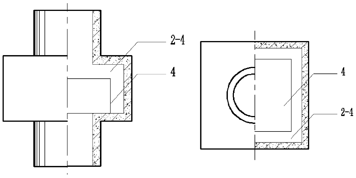 A device and method for monitoring horizontal displacement in the whole process of concrete dam construction and operation