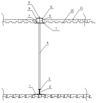 Rapid disassembling type supporting device and using method thereof