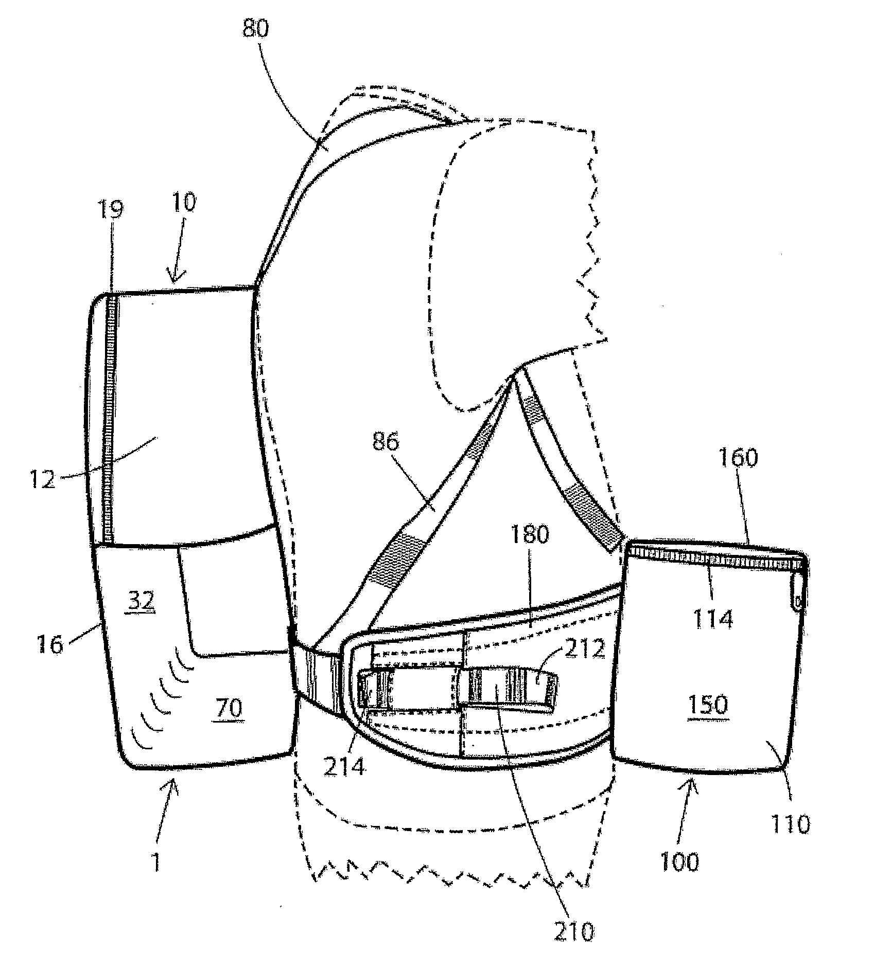 Backpack and Waist Bag Carrying System