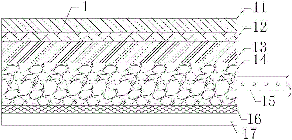 Permeable city pavement structure and rainwater collecting and utilizing system based on permeable pavement