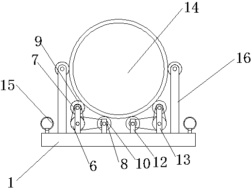 A kind of wind turbine frame flipping sling