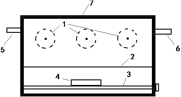 Method and device for measuring powder environmental sample alpha radionuclide