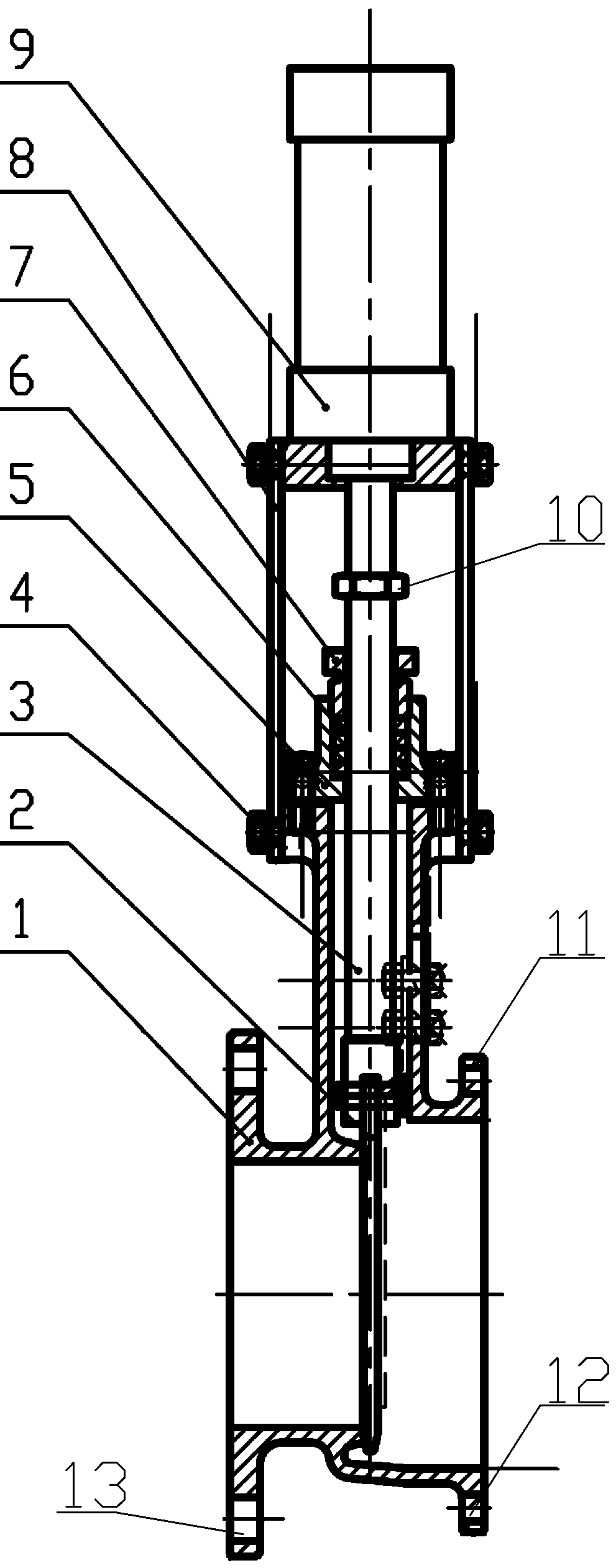 Automatic-control valve for automatically preparing solution