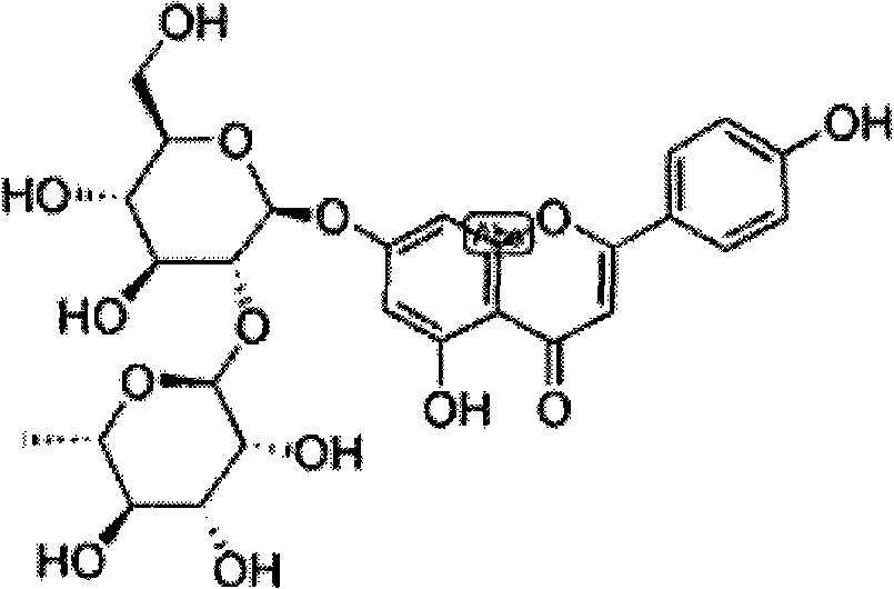 Nuezhenoside and rhoifolin composition and use thereof in preparation of drugs