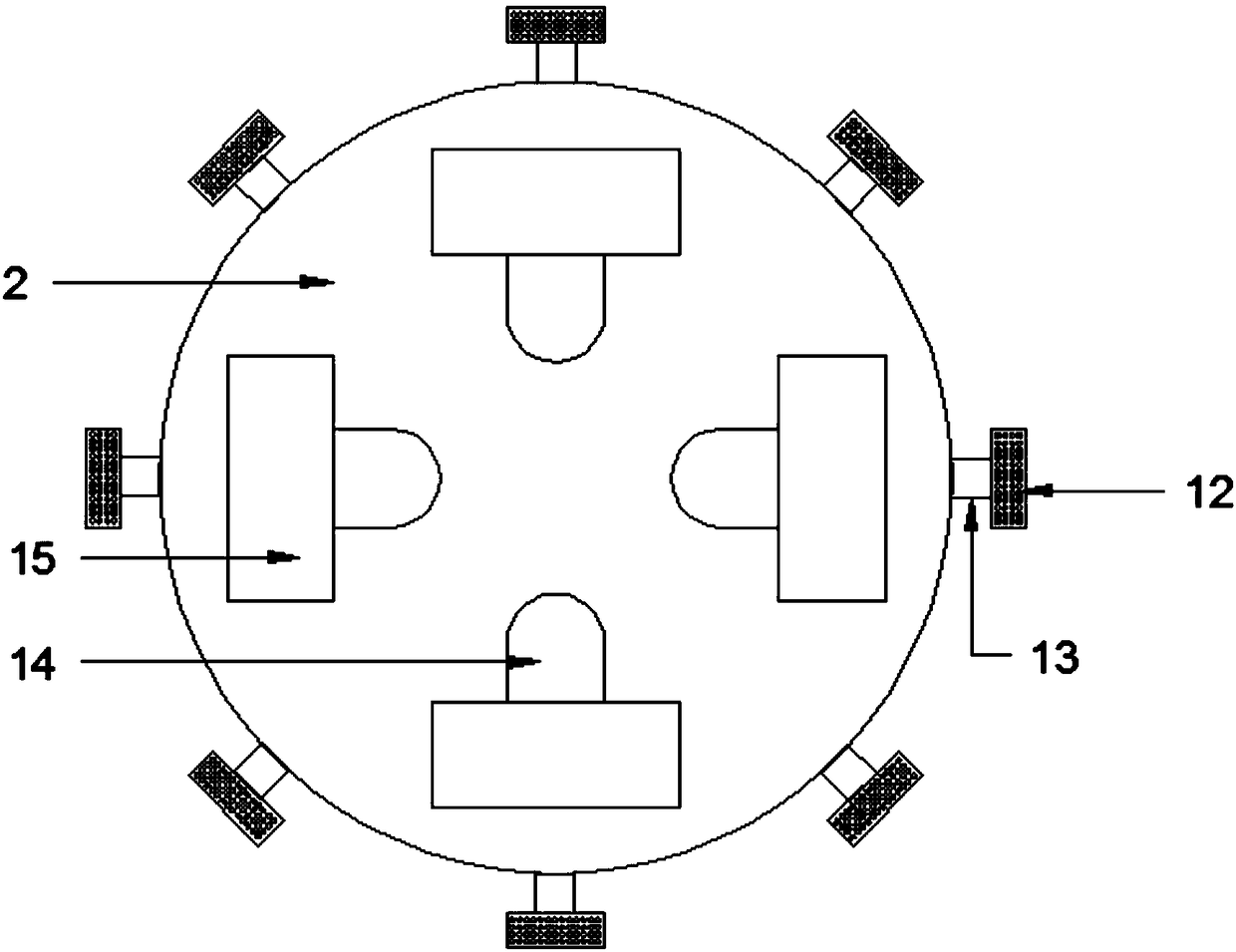 Mining dedusting device having dust-reducing and adsorbing functions