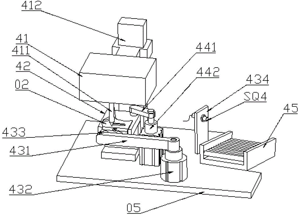 Automatic marking device, automatic marking welding system and its control circuit
