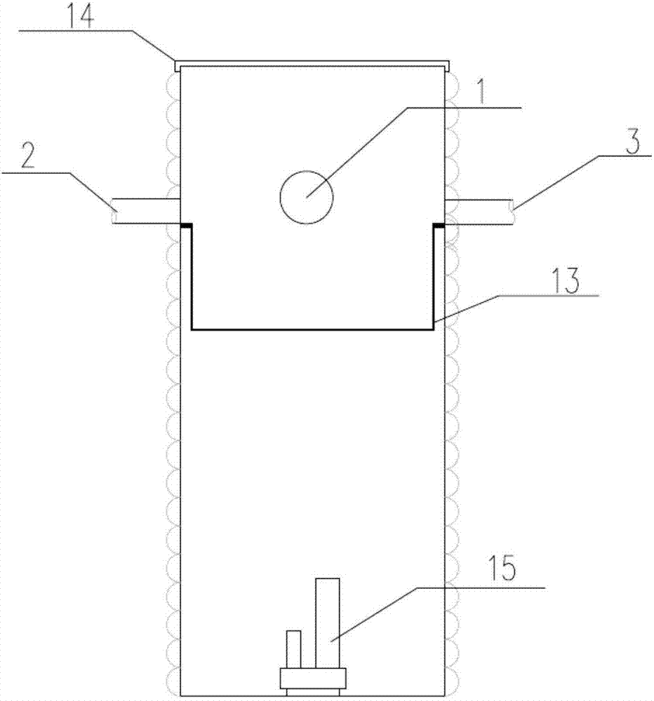 Distributed sewage treatment device and method suitable for country