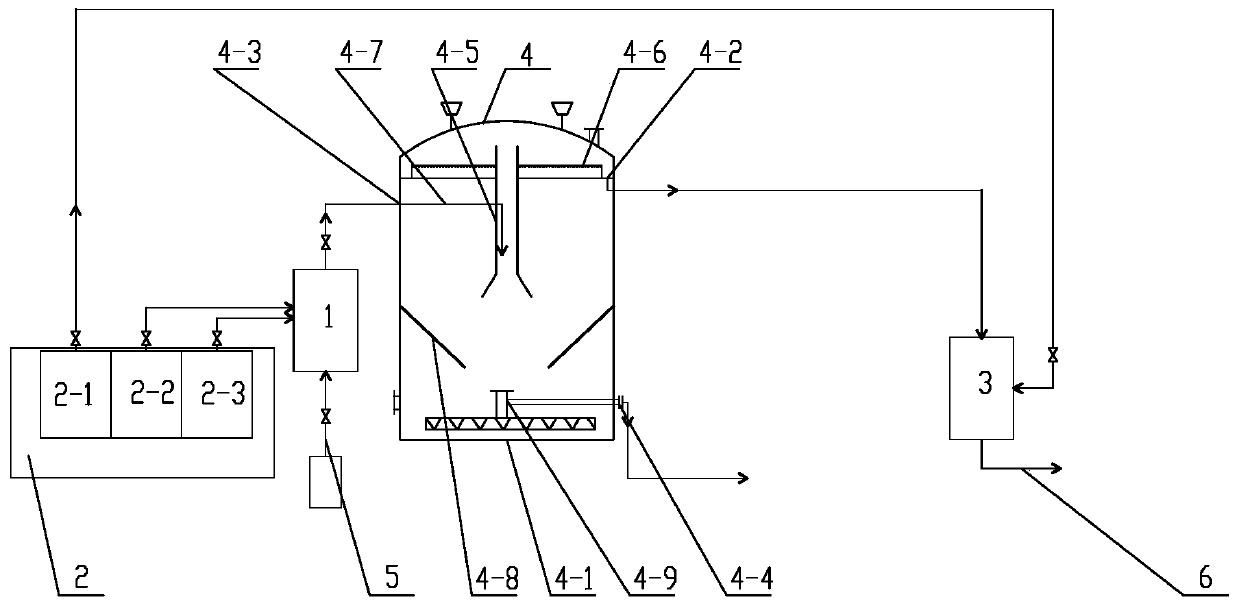 Efficient hardness removal device for high-concentration industrial waste liquid treatment and method thereof