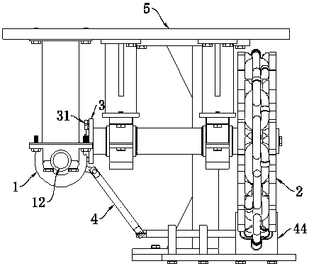 Pass type skip-plating and chain-separating preventing device for circular ring chain continuous hot-dip coating