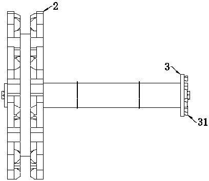 Pass type skip-plating and chain-separating preventing device for circular ring chain continuous hot-dip coating